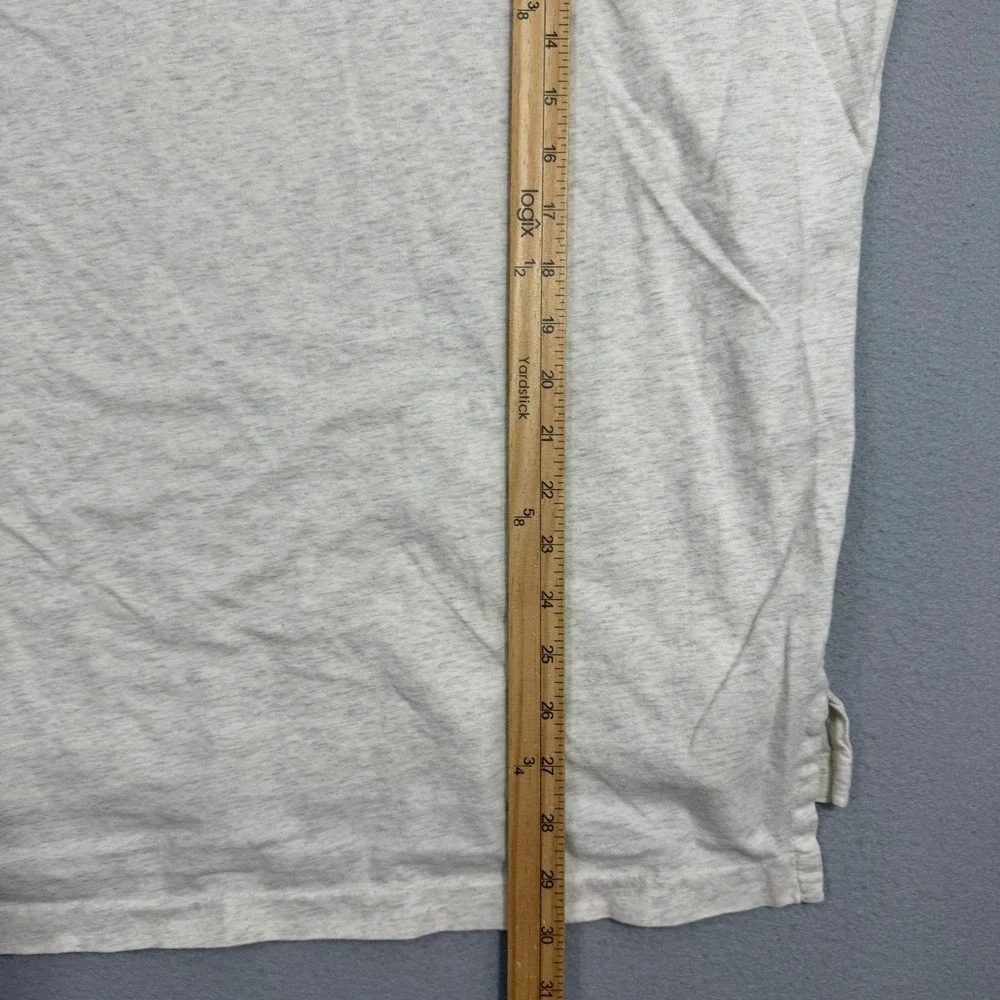 Polo Ralph Lauren Polo XL Beige Heathered Long Sleeve Embroidered Pony Vintage